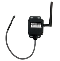 Wireless SenSpot sensor with extending probe to monitor temperature and humidity deep inside structures (e.g. concrete)