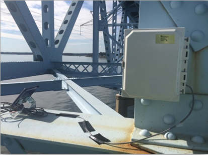 SeniMax Data logger / Gateway deployed on a bridge